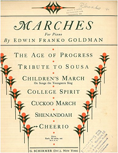 Edwin Goldman Edwin Goldman (January 1, 1878 — February 21, 1956), American composer ...