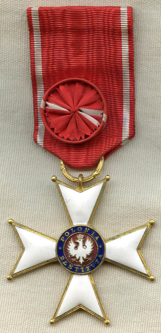 Order of Polonia Restituta Fourth Class the Officer's Cross