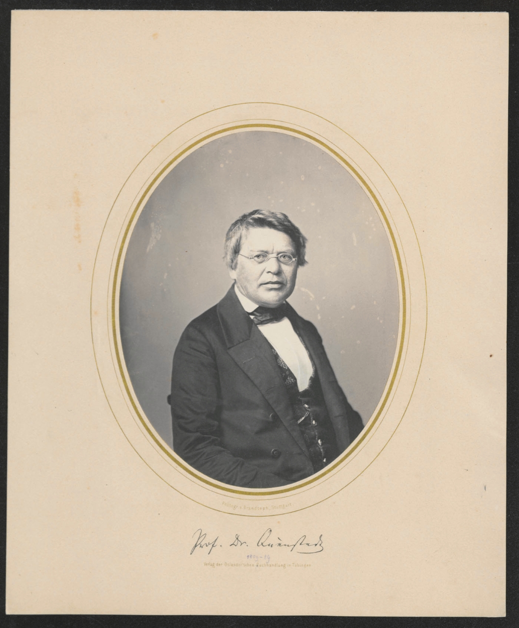 Career period of Friedrich von Quenstedt in career