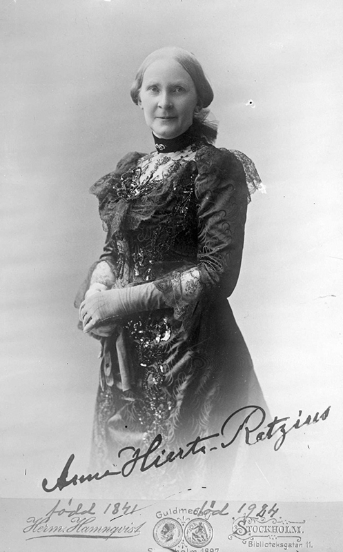 Wife: Anna Wilhelmina Hierta-Retzius