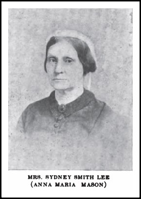 Sister: Anna Maria Mason Lee