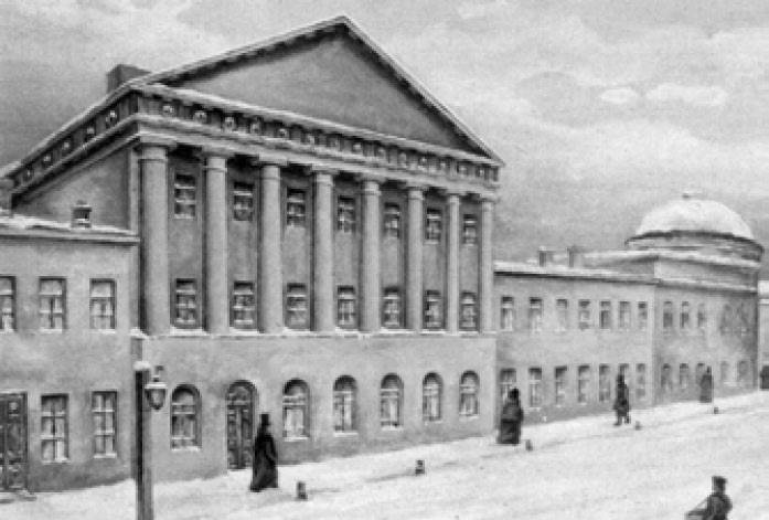 Education period of Fedor Vadkovsky in Moscow University Boarding School