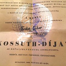 Kossuth Prize (1973)