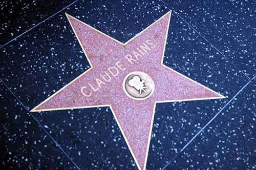 Claude Rains's Star on the Hollywood Walk of Fame