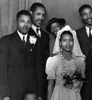 ex-wife: Evelyn Ntoko Mase 