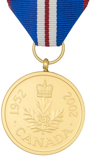 Canadian version of the Queen Elizabeth II Golden Jubilee Medal