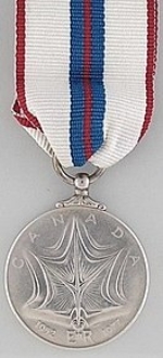 Canadian version of the Queen Elizabeth II Silver Jubilee Medal