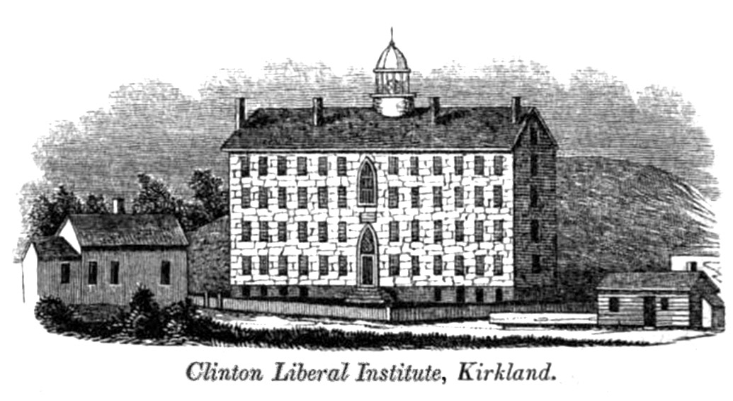 Education period of Leland Stanford in Clinton Liberal Institute