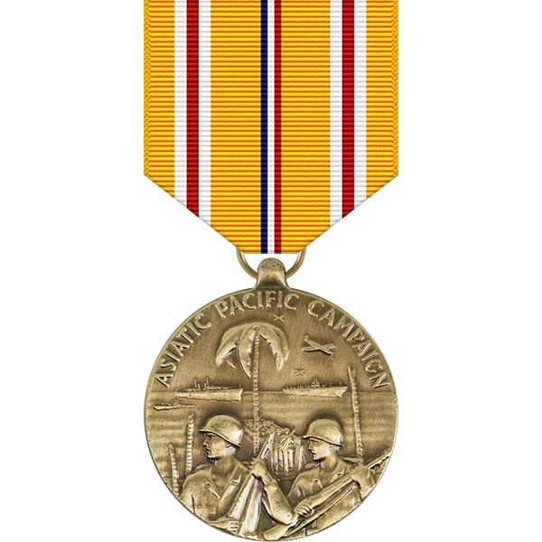 Asiatic-Pacific Campaign Medal with twelve battle stars