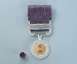 Medals of Honor with purple ribbon