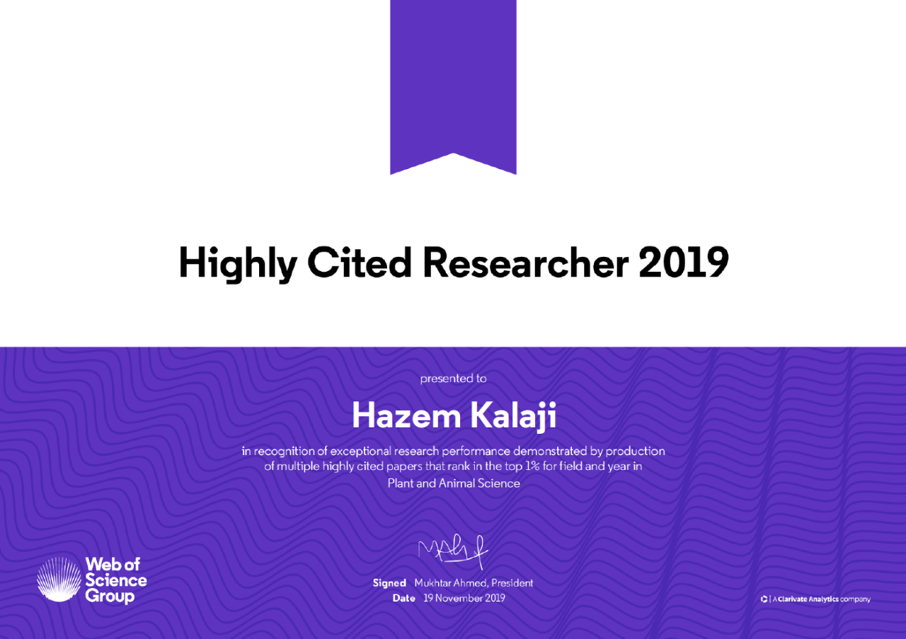 USA , Highly Cited Researcher ─ 2019