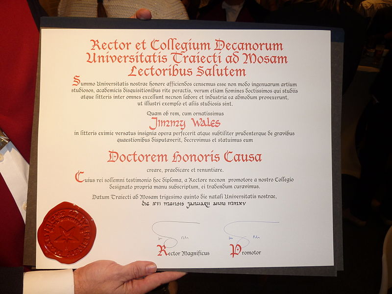 Honorary Doctorate