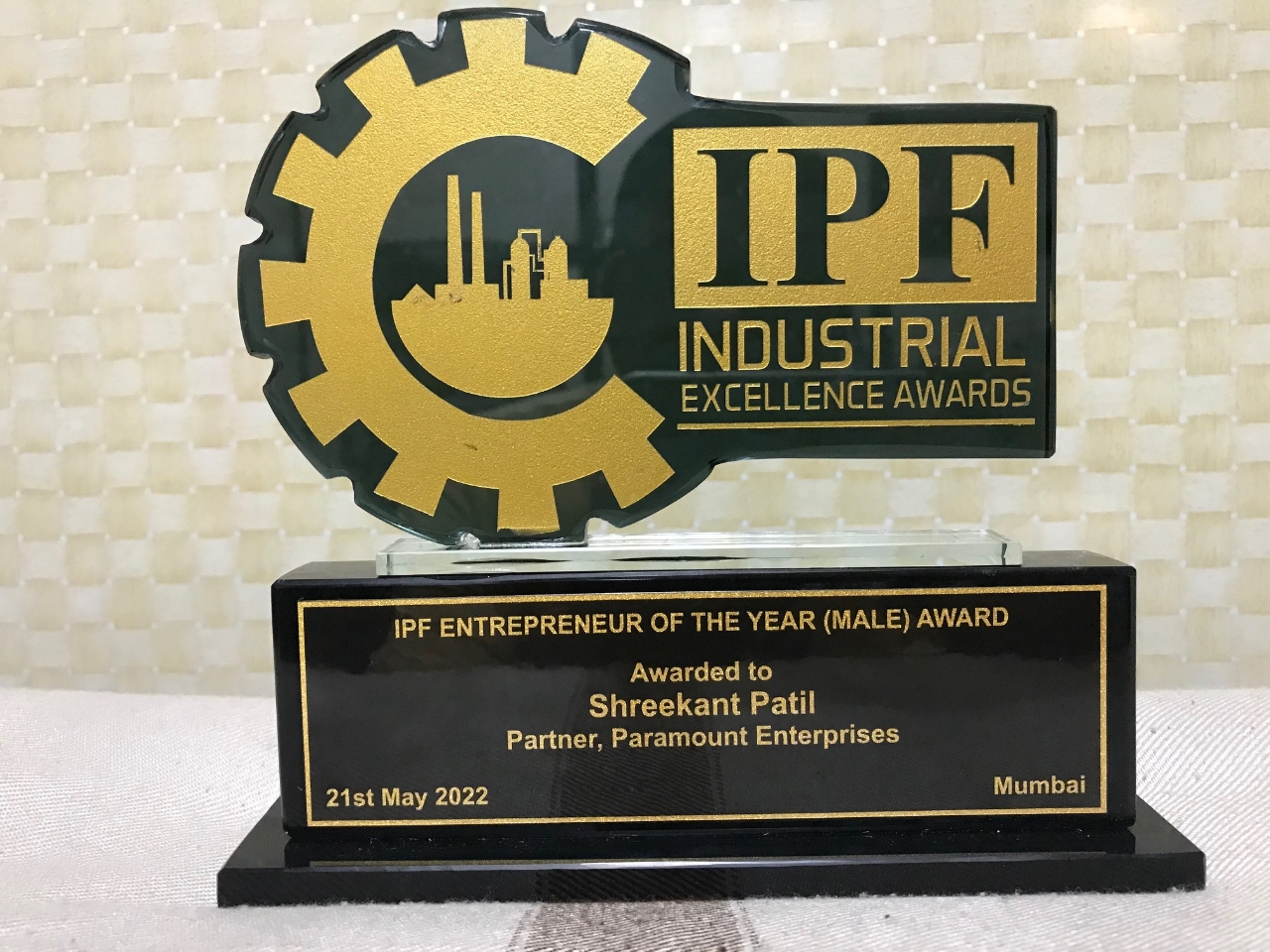 Entrepreneur Of The Year Award By IPF 2022