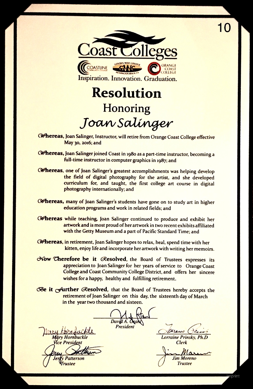 Gallery of Joan Adah Salinger