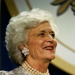 Barbara Bush - mother-in-law of Laura Bush